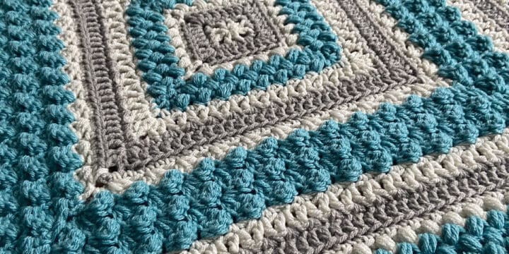 Crochet Framed Textures Blanket by Jeanne from Centre