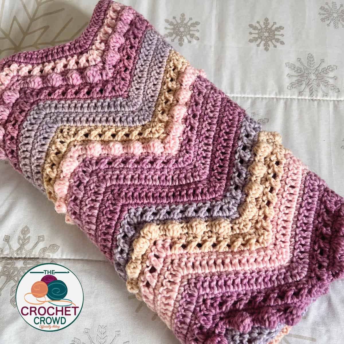 Crochet Hugs and Kisses Baby Blanket Pattern