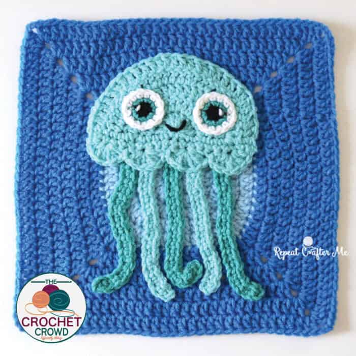 Crochet Jellyfish Motif By Repeat Crafter Me