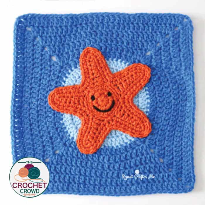 Crochet Starfish Motif by Repeat Crafter Me