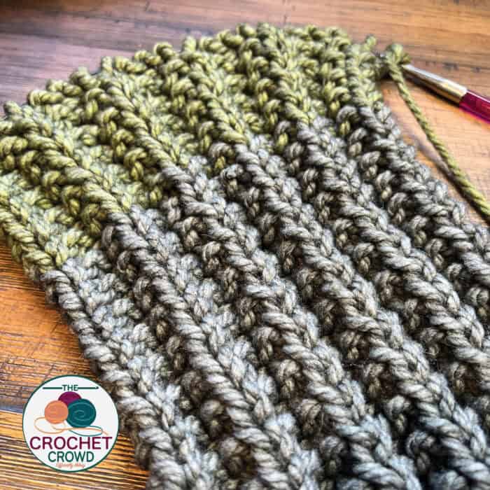 Seeded Knit Stitch Scarf