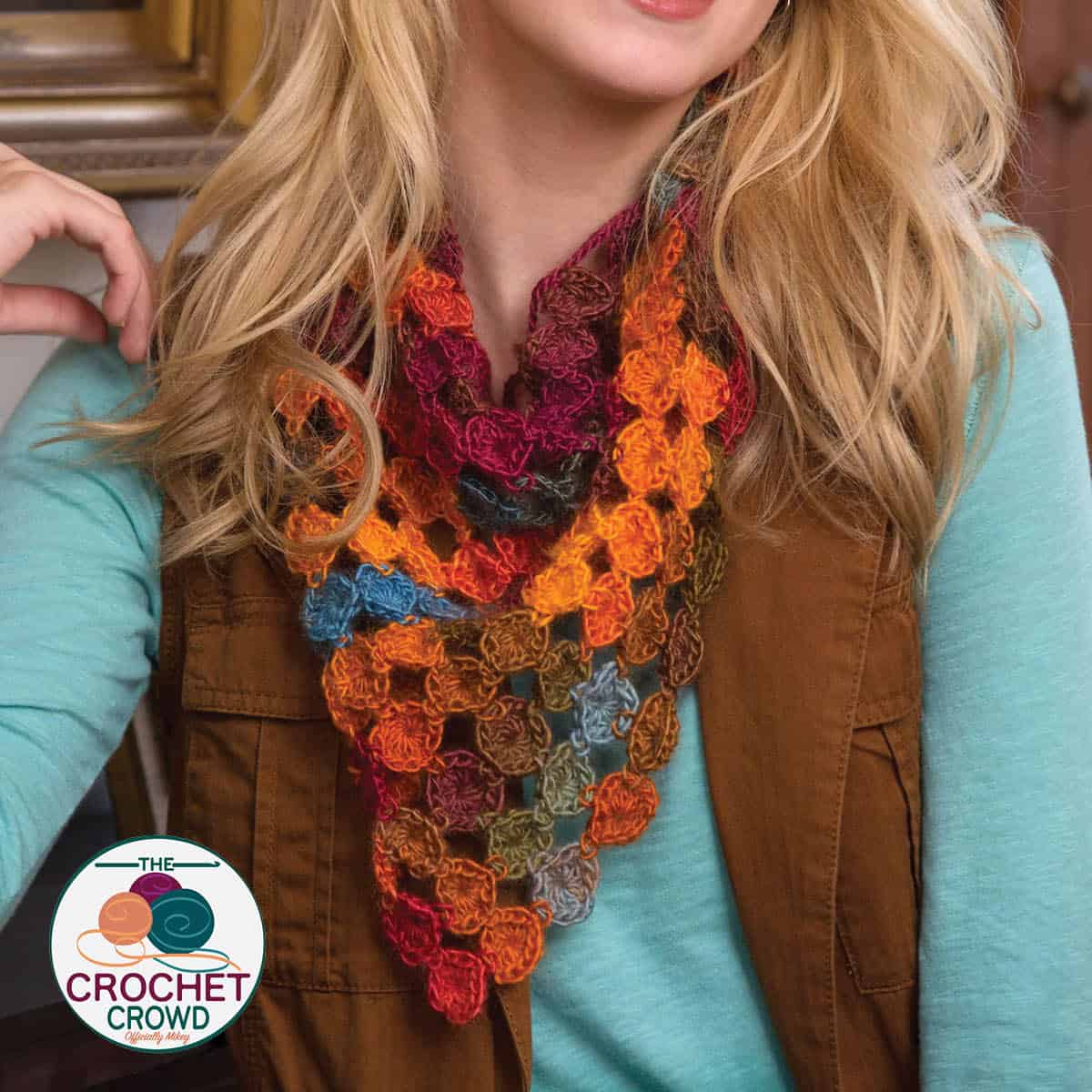 Yo Yo Crochet Scarf Free Red Heart Pattern