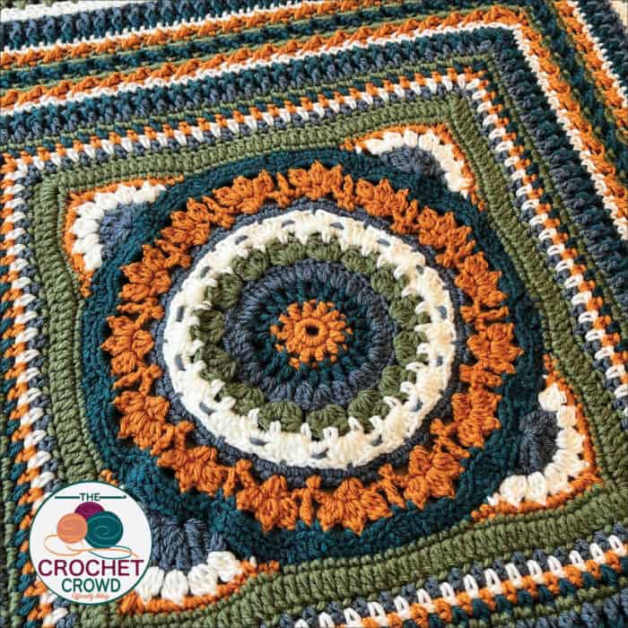 Bernat Crochet Study of Reality Blanket Pattern