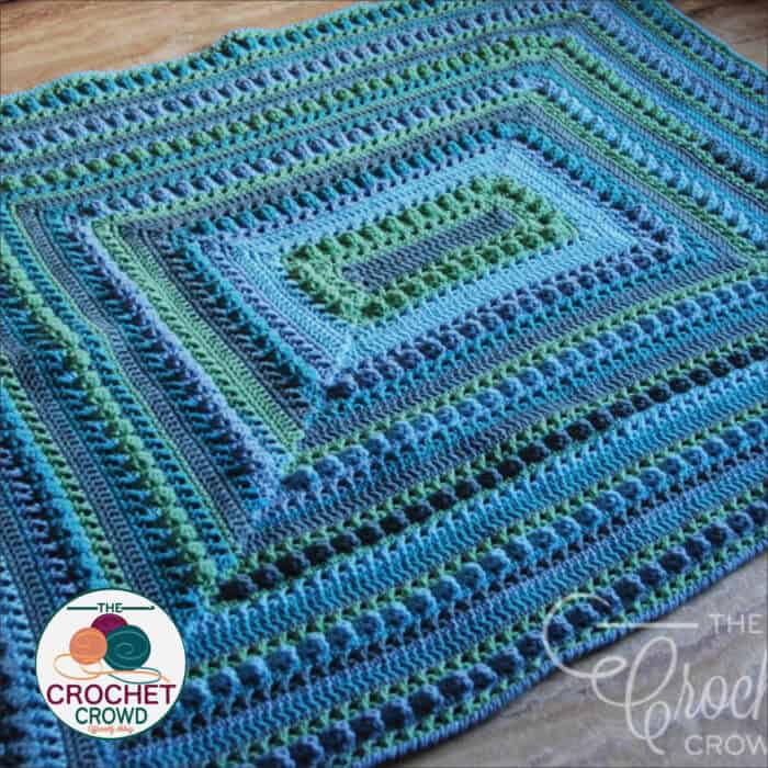 Caron Hugs and Kisses All Around Blanket Crochet Pattern