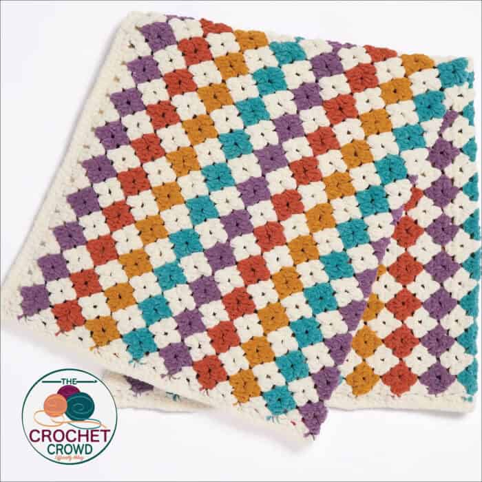 Free Bernat Crochet Diamond Stitch Blanket Pattern