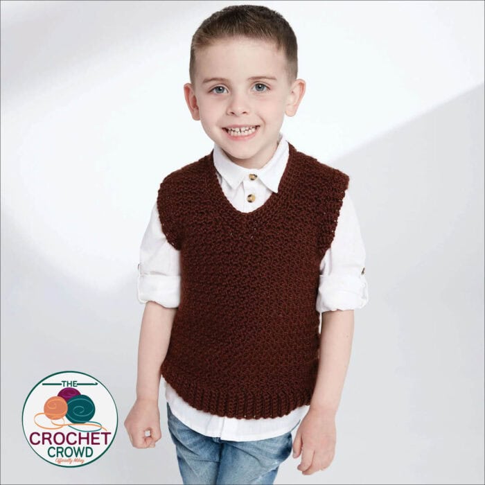 Free Caron Crochet Child's Vest Pattern