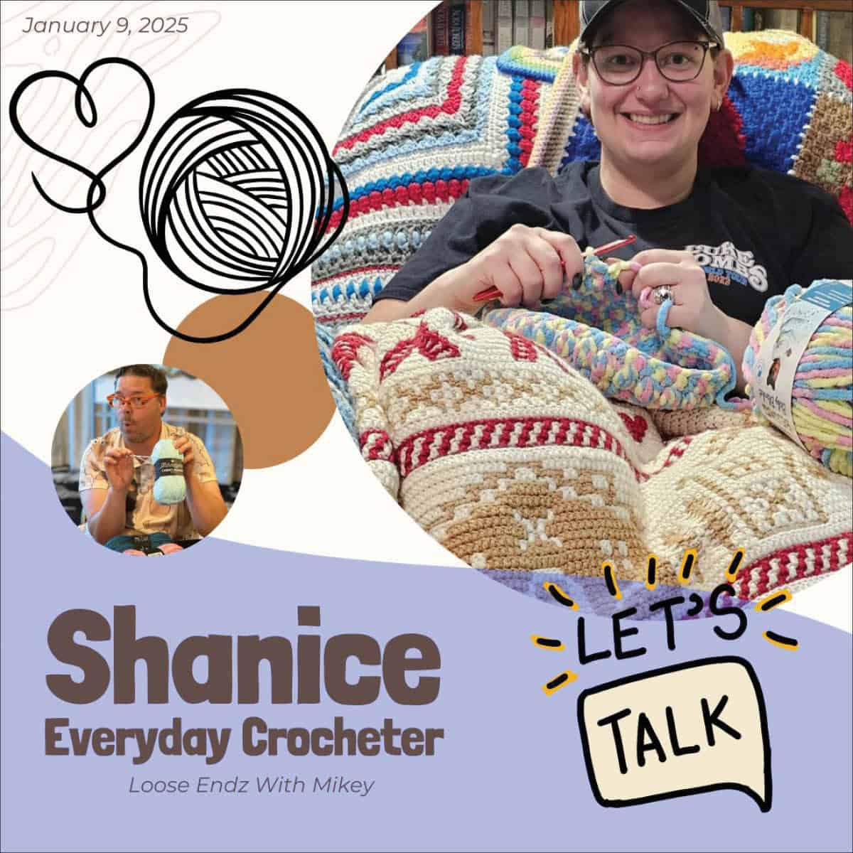 Meet Shanice, The Crocheting Trucker in Mikey's Loose Endz Broadcast