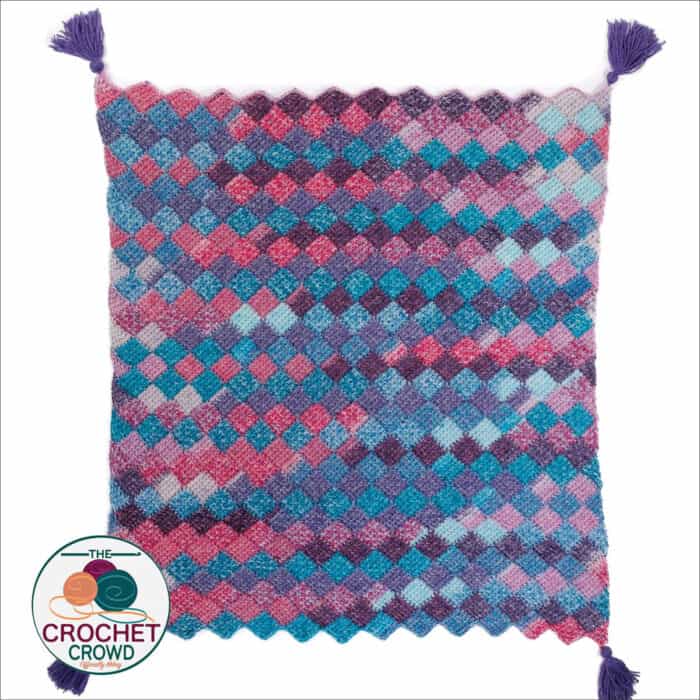 Crochet Free Red Heart Bitty Stripes Pattern