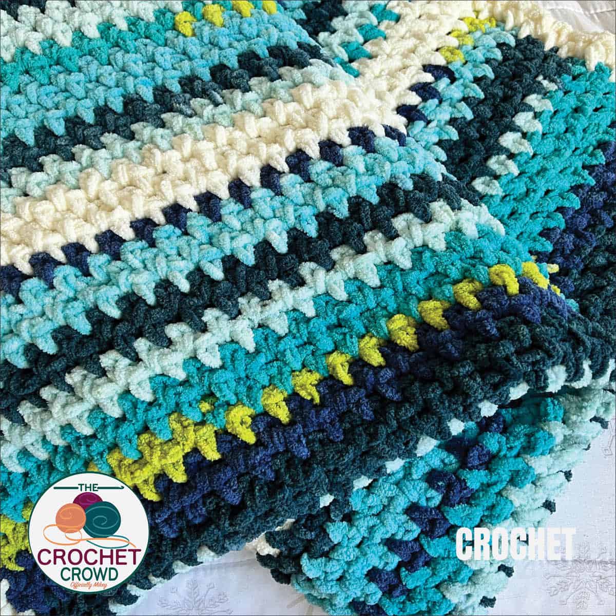 Crochet Patchwork Bernat Blanket Free Pattern