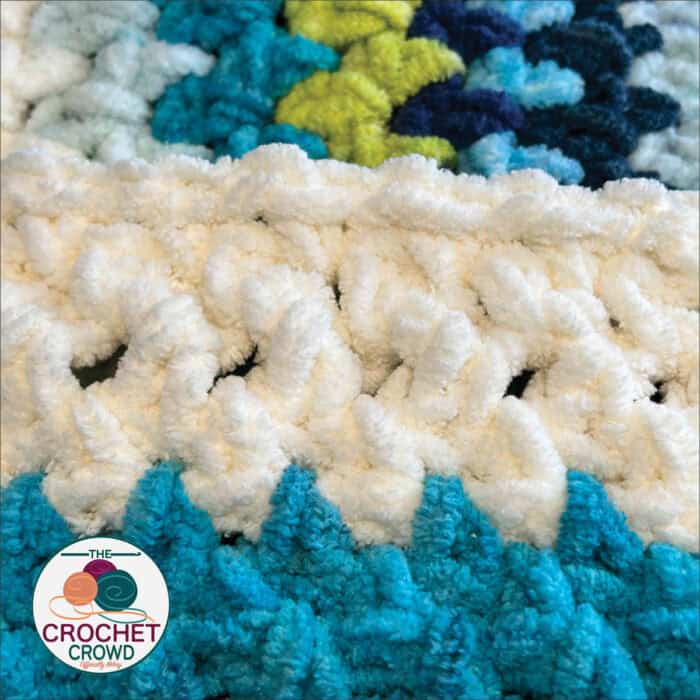 Crochet Patchwork Blanket Border Pattern