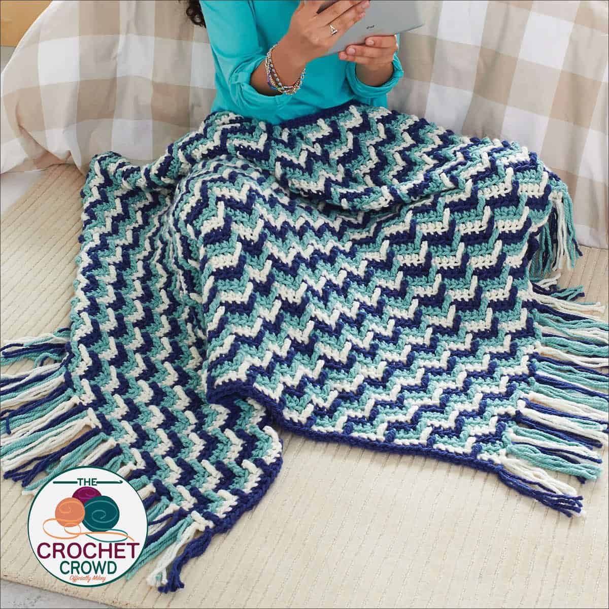 Free Bernat Crochet Color Lovers Afghan Pattern