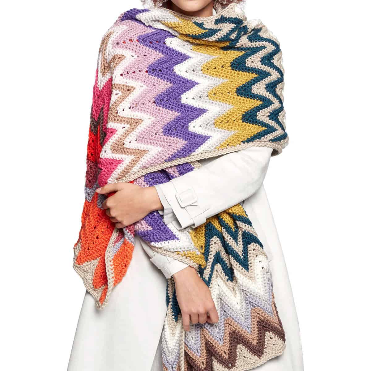 Free Caron Zig Zag Wrap Pattern