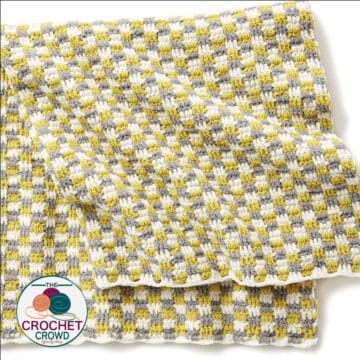 Crochet Baby Checker Blanket Free Pattern