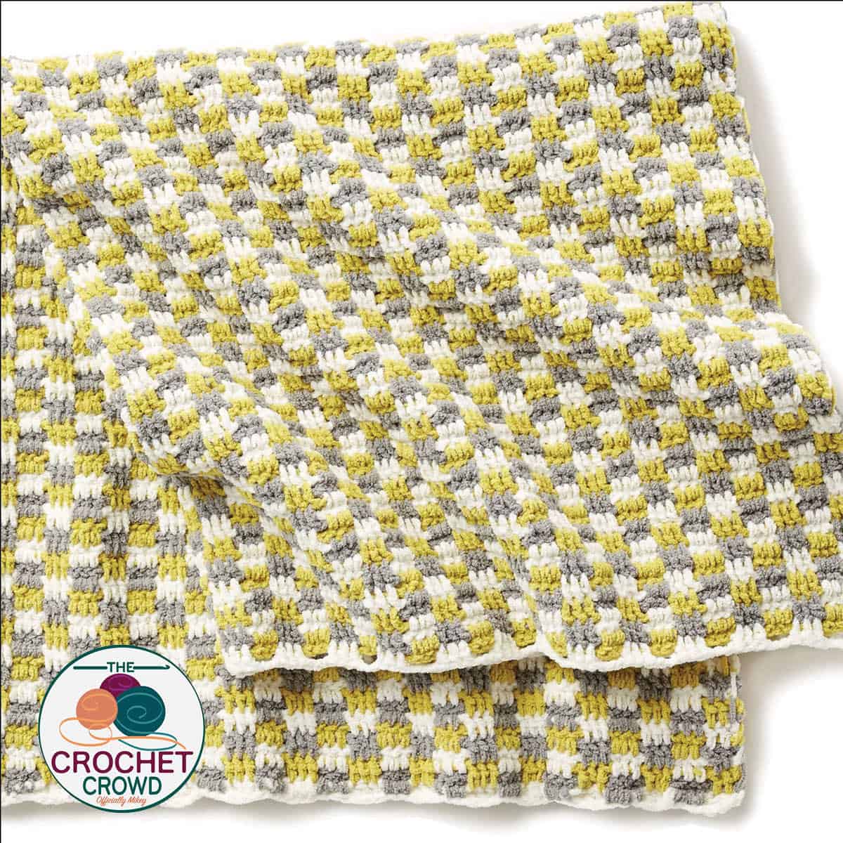 Crochet Baby Checker Blanket Free Pattern