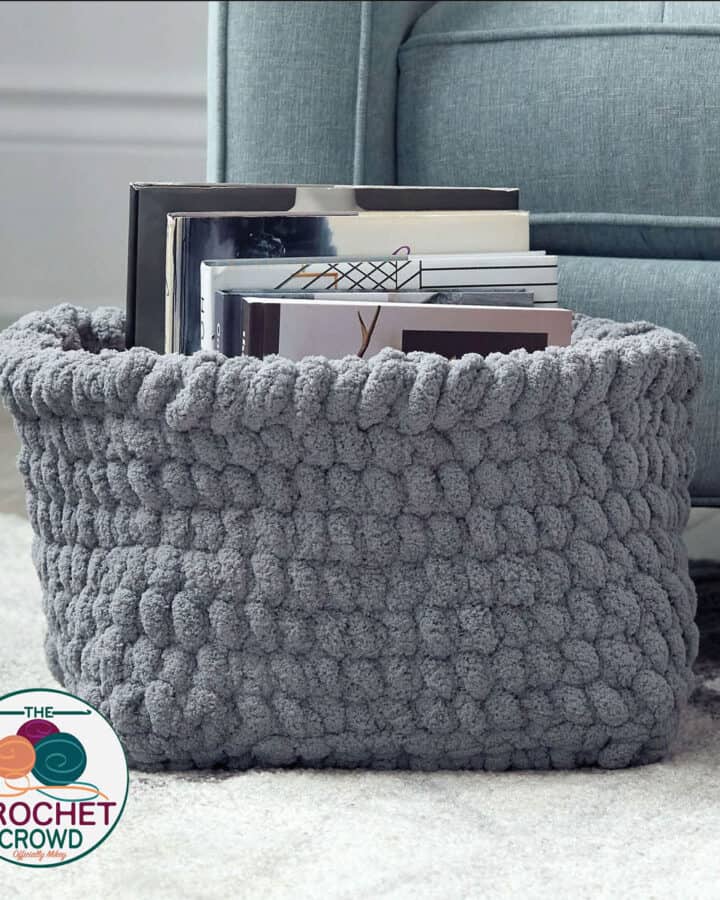 Crochet Big Basket Bernat Blanket Free Pattern