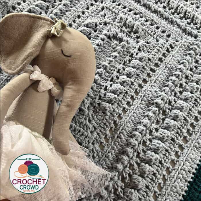 Crochet Fluffy Bernat Baby Rectangle Blanket Pattern