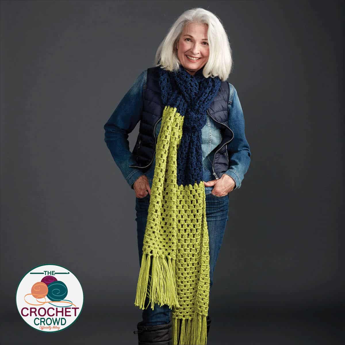 Free Caron Granny Takes a Dip Crochet Pattern + Tutorial