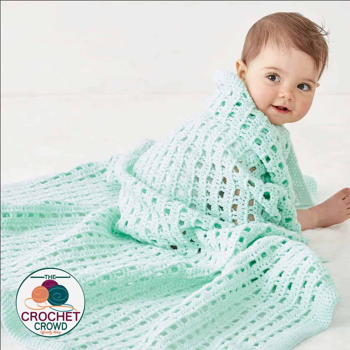 Crochet Happy Baby Blanket Pattern