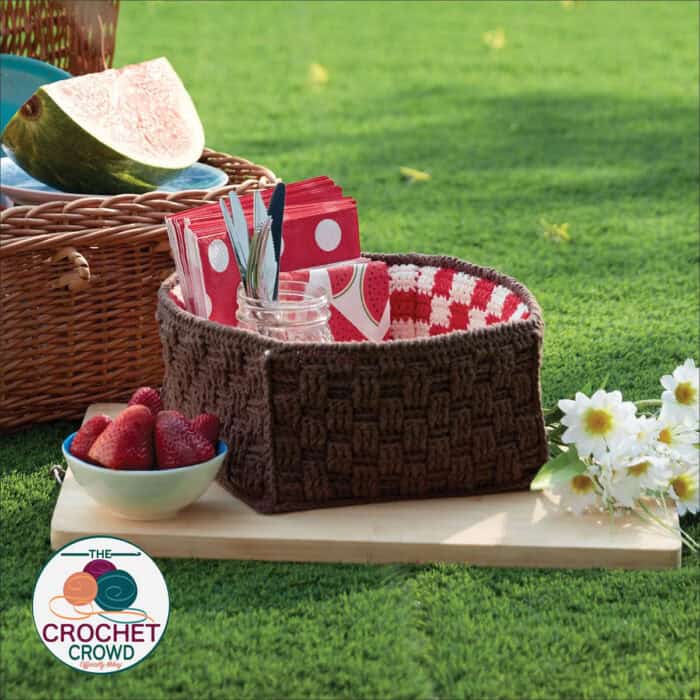 Crochet Picnic Basket Pattern