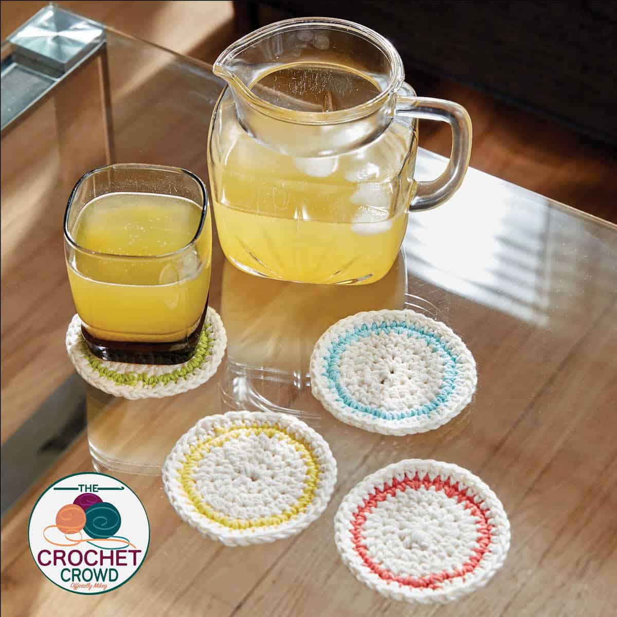 Free Pattern Round Crochet Coasters