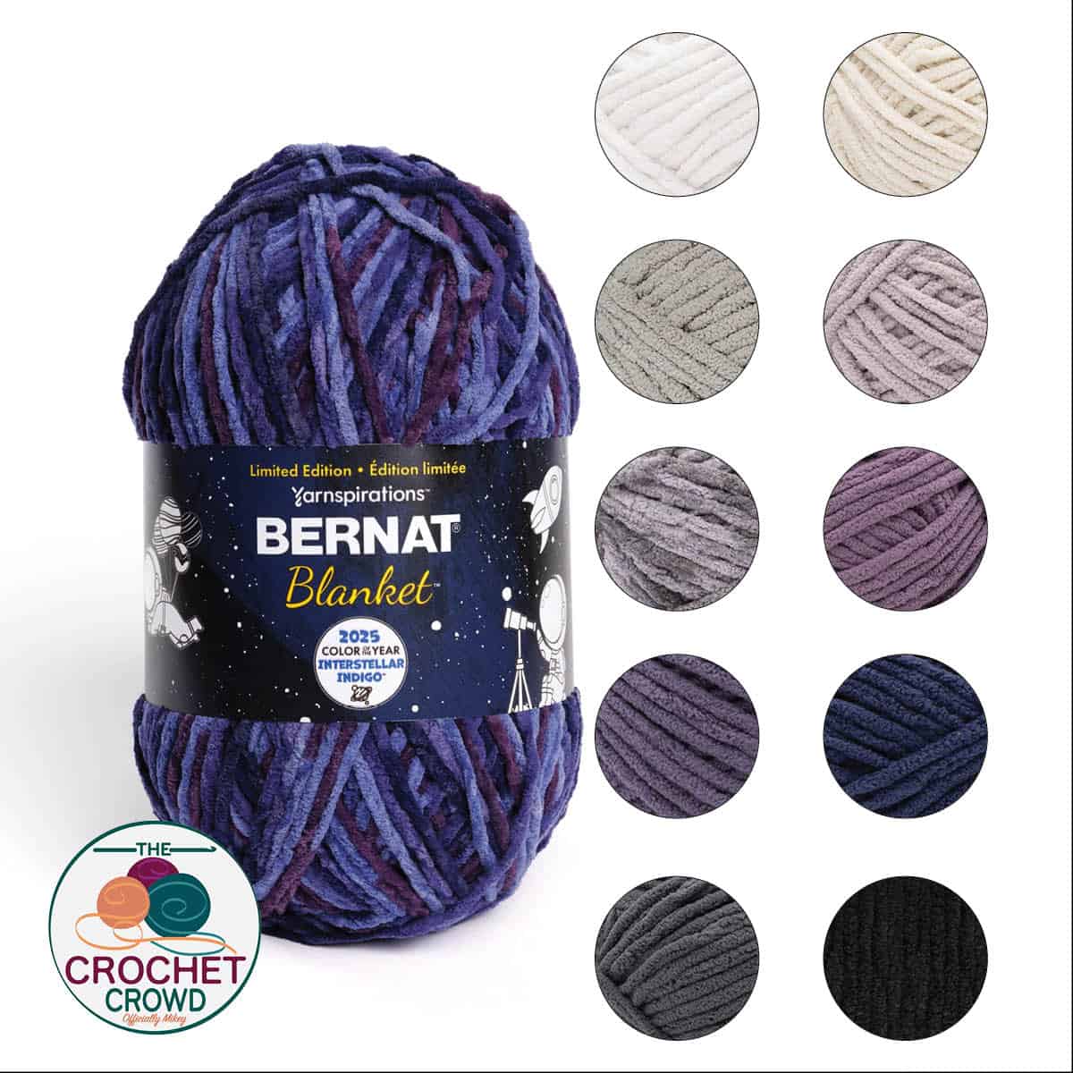 What Colours Pair with Bernat Blanket Interstellar Indigo Yarn?