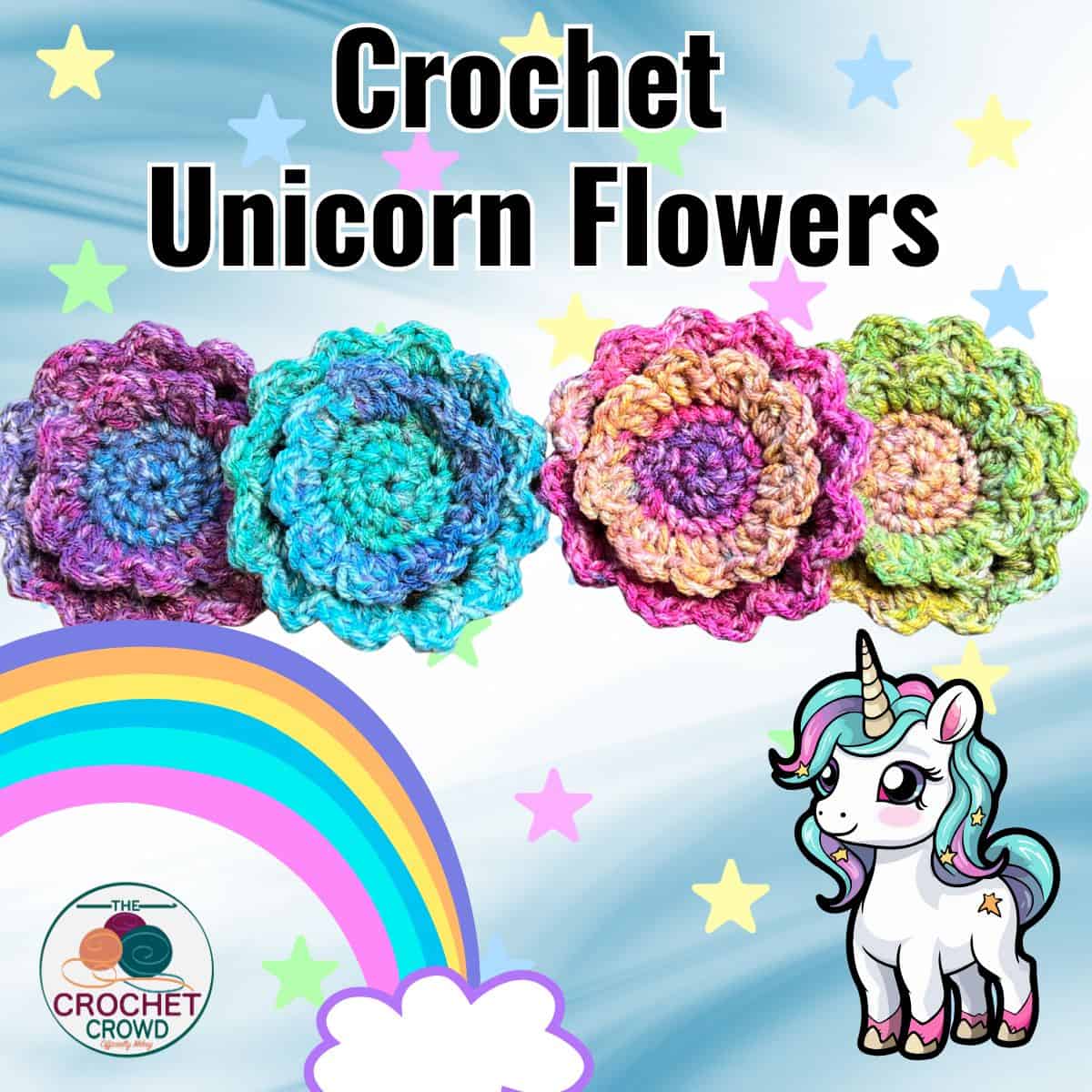 Crochet Unicorn Flower Pattern