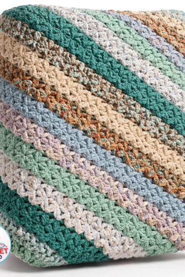 Crochet Odd Balls Variegated Left Overs Blanket Pattern by Michael Sellick