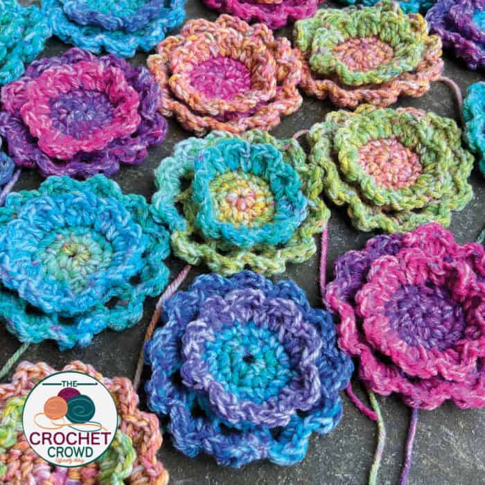 Crochet Unicorn Multiple Flowers Pattern