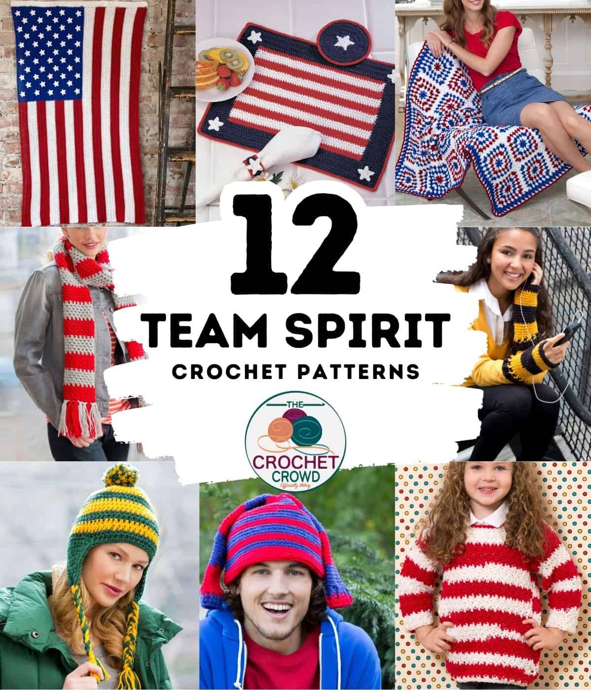 Team Spirit with Crochet. Free Crochet Patterns to Download.
