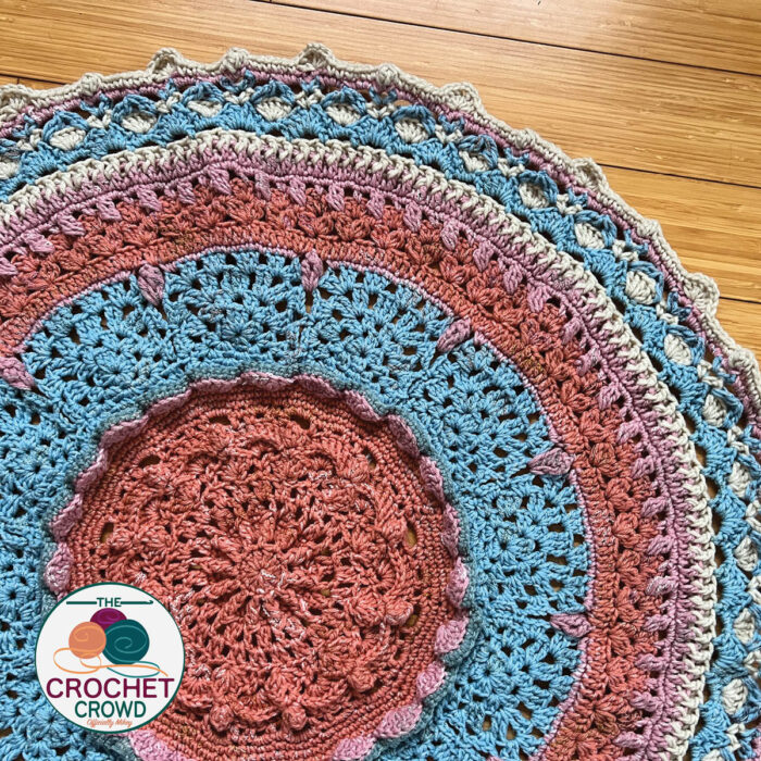 Crochet Study of Complicated Blanket Design 2