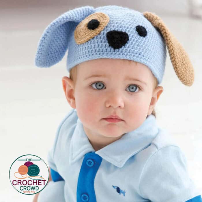 Cute Puppy Dog Crochet Hat for Kids