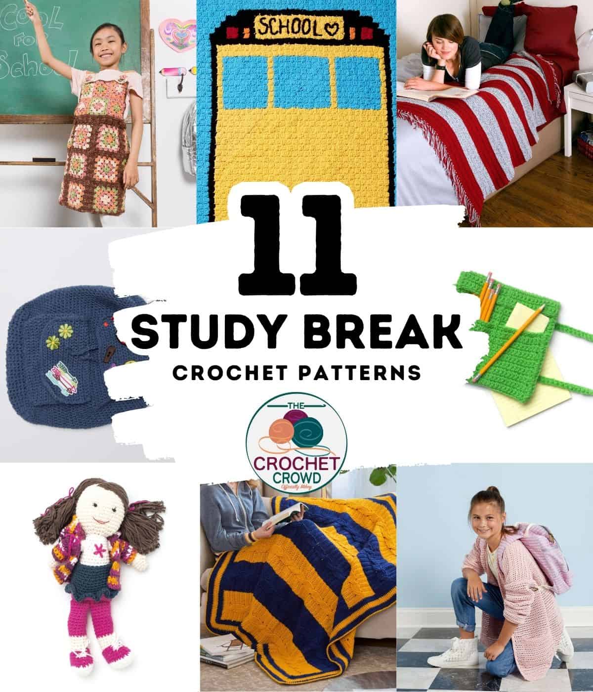 11 Crochet Study Break Patterns for Back to School