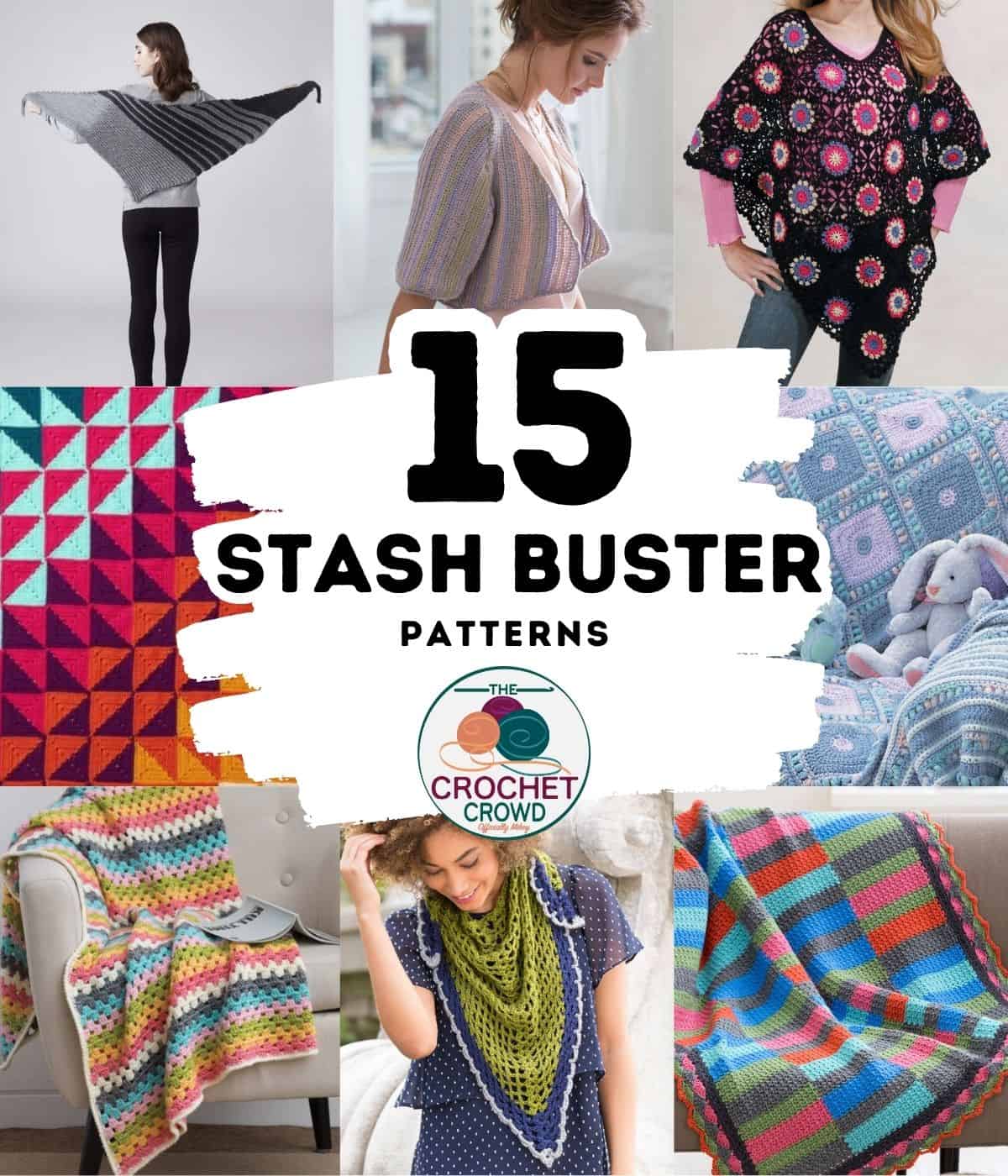 15 Crochet Stash Buster Patterns