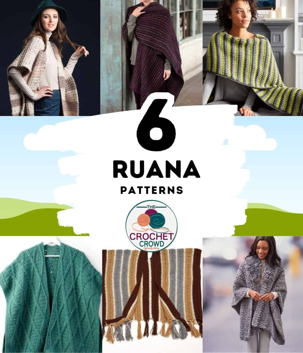 6 Ruana Crochet Patterns