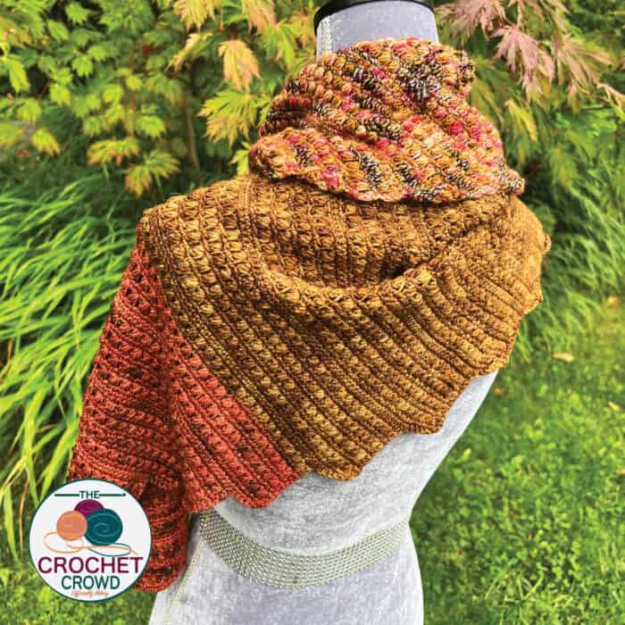 Crochet Wrap on Mannequin
