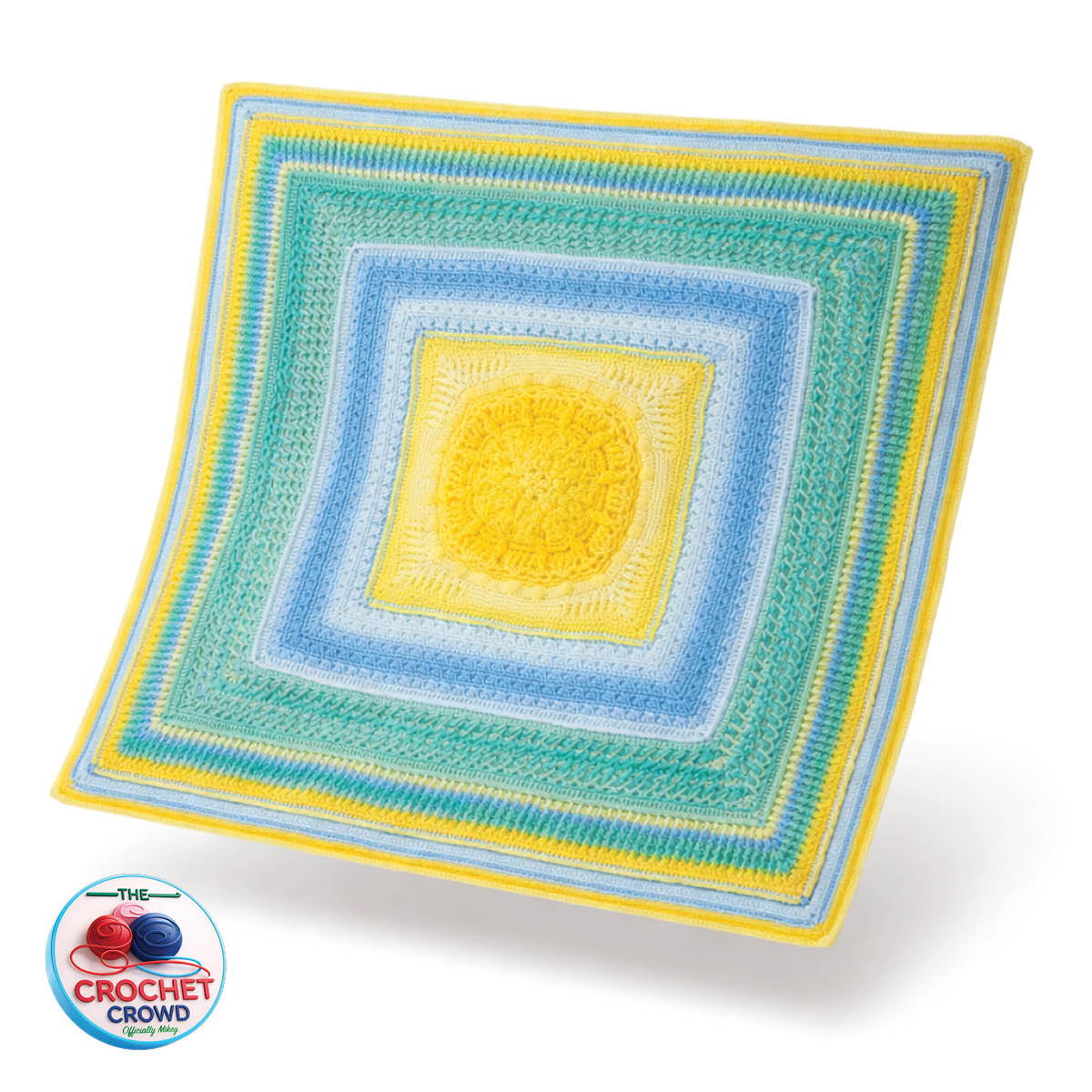 Crochet Study of Ombre Pattern by Michael Sellick in Cheerful Colours