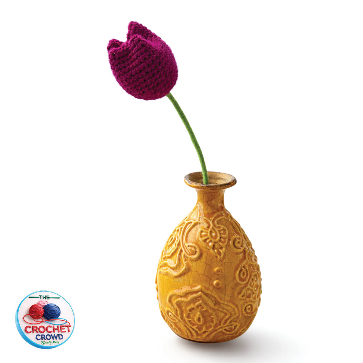 Crochet One Tulip in Vase Pattern by Michael Sellick