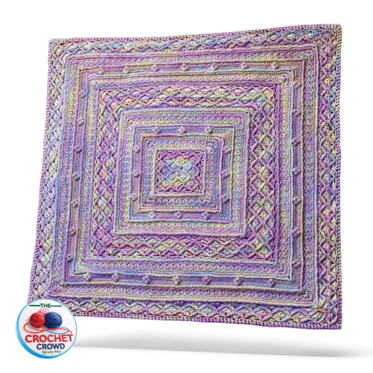 Crochet Textured Stitch Sampler Blanket