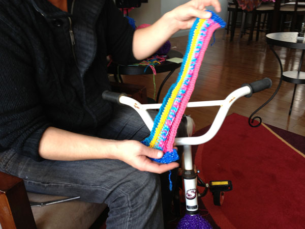 Create Stripes to Sew to Handle Bars