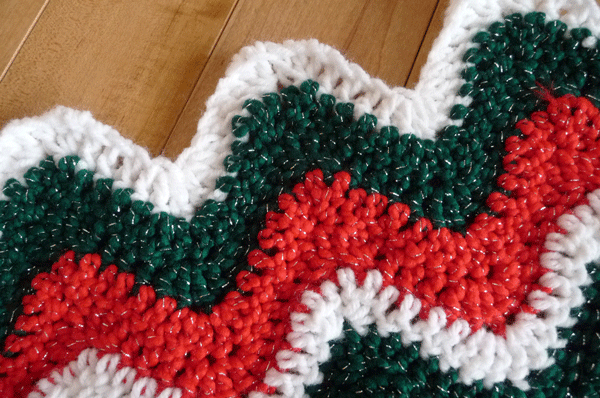 Crochet Christmas Wave Afghan Pattern